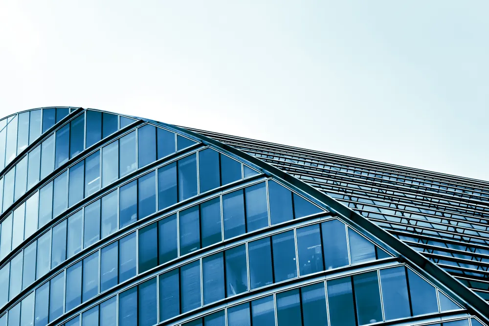 Contemporary glass-fronted commercial building